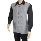 Men's MONTIQUE 2 PC Set Walking Leisure Suit 2390 Black White Hounds tooth