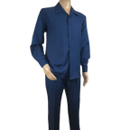 Men's MONTIQUE Two Piece Set Walking Leisure Suit 2391 Navy Tone on Tone