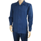 Men's MONTIQUE Two Piece Set Walking Leisure Suit 2391 Navy Tone on Tone