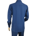 Men's MONTIQUE Two Piece Set Walking Leisure Suit 2391 Navy Tone on Tone