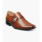 Stacy Adams Beau Men's Dress Shoes Cognac Moc Toe Leather 24692-221