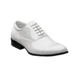 24998, Stacy Adams Patent Leather Tux Shoes Cap Toe Lace up Black White