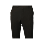 Men's MONO Turkey Slacks 100% Wool Plain Front Regular Fit 2501-01 Black
