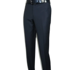 Men's MONO Turkey Slacks 100% Wool Plain Front Regular Fit 2501-02 Navy Blue