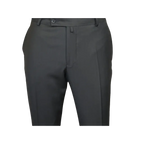 Men's MONO Turkey Slacks 100% Wool Plain Front Regular Fit 2501-06 Charcoal Gray