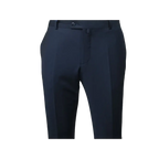 Men's MONO Turkey Slacks 100% Wool Plain Front Slim Fit 2502-02 Navy Blue