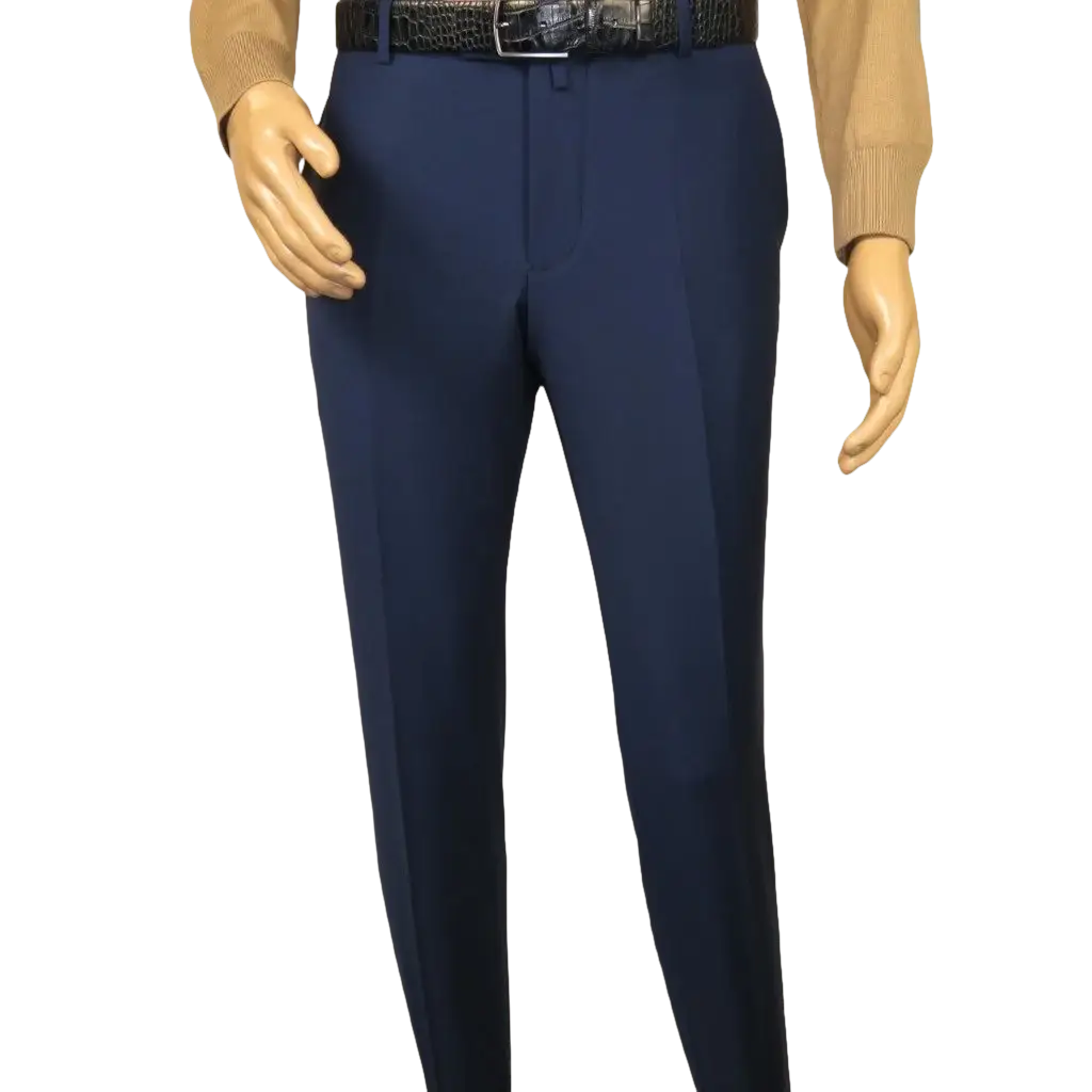 Men's MONO Turkey Slacks 100% Wool Plain Front Slim Fit 2502-04 Royal J.Valintin Men's Wear Legend Men's MONO Turkey Slacks 100% Wool Plain Front Slim Fit 2502-04 Royal J.Valintin Men's Wear Legend