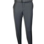 Men's MONO Turkey Slacks 100% Wool Plain Front Slim Fit 2502-06 Silver Gray