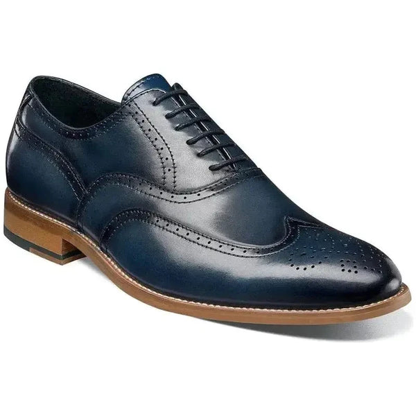 25064,Stacy adams Leather Shoes Dunbar Wingtip Oxford Lace Up All Colors - J.Valintin Men's Wear Legend - 95186