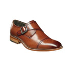 25162,Stacy Adams Leather Shoes Desmond Cap Toe Buckle Strap All Colors - J.Valintin Men's Wear Legend - 14571
