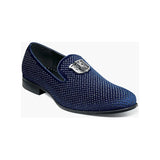 25228, Stacy Adams Micro Suede Shoes Swagger Slip On Studded All Colors