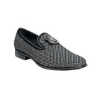 25228, Stacy Adams Micro Suede Shoes Swagger Slip On Studded All Colors - J.Valintin Men's Wear Legend - 14388