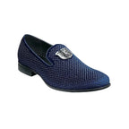 25228, Stacy Adams Micro Suede Shoes Swagger Slip On Studded All Colors - J.Valintin Men's Wear Legend - 95266