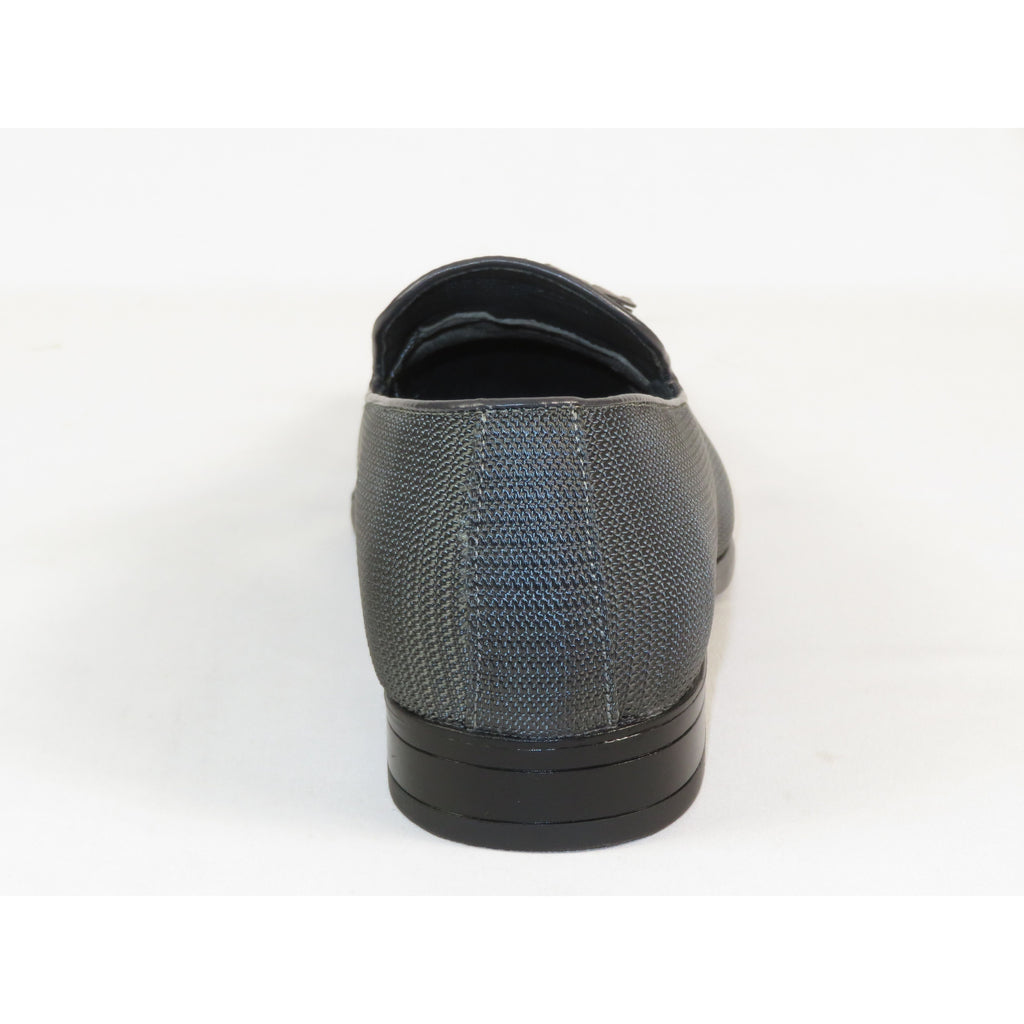 Stacy Adams Tazewell Plain Toe Tassel Tuxedo Shoes Slip On 25343-020 Gray