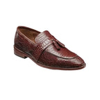 25470 Stacy Adams Leather Shoes Pacetti Lizard Print Slip on Tassel All Colors - J.Valintin Men's Wear Legend - 97859