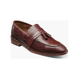 25470 Stacy Adams Leather Shoes Pacetti Lizard Print Slip on Tassel All Colors - J.Valintin Men's Wear Legend - 97859