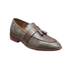 25470 Stacy Adams Leather Shoes Pacetti Lizard Print Slip on Tassel All Colors - J.Valintin Men's Wear Legend - 97849