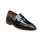 25470 Stacy Adams Leather Shoes Pacetti Lizard Print Slip on Tassel All Colors - J.Valintin Men's Wear Legend - 97840