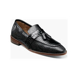 25470 Stacy Adams Leather Shoes Pacetti Lizard Print Slip on Tassel All Colors - J.Valintin Men's Wear Legend - 97840