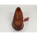 25550-221 Stacy Adams Marlowe Algonquin Moc Toe Penny Slip On Cognac Leather
