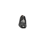 25576 - 001 Stacy Adams Turano Bike Toe Oxford Croc Print Shoes Black - J.Valintin Men's Wear Legend - 25576 - 001 black - 8.5
