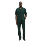 Men 2pc Walking Leisure Suit Short Sleeves By DREAMS 256-24 Hunter Green