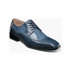 Stacy Adams Plaza Modified Cap Toe Oxford Shoes Leather Blue Multi 25608-460
