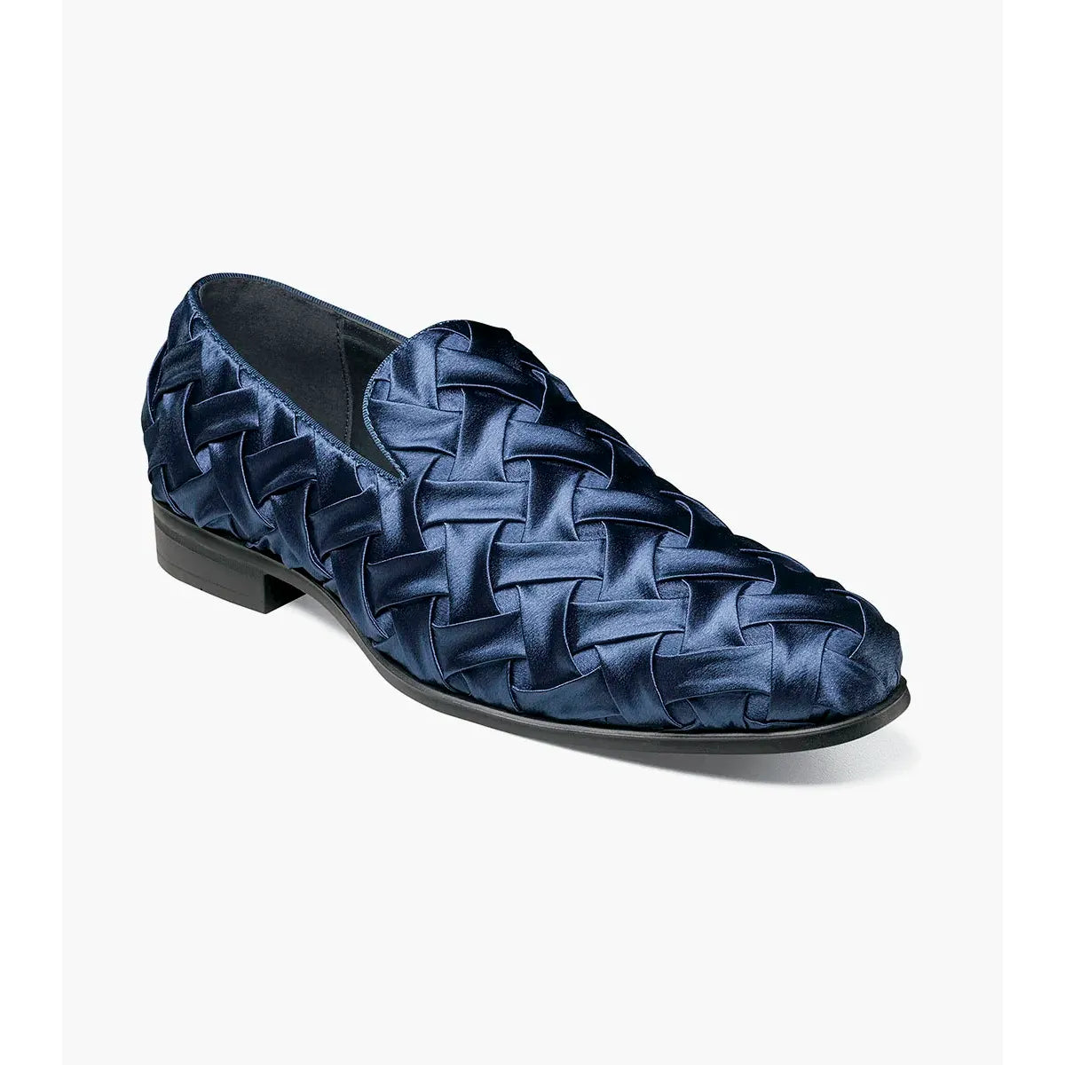 Stacy Adams Savoir Satin Textile Upper Shoes 25611-410 Navy