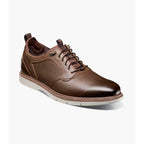 Stacy Adams Sync Plain Toe Lace Up Sneaker Shoes Leather Brown 25662-215