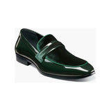 Stacy Adams Spratley Moc Toe Saddle Slip On Dress Shoes Green 25686-300