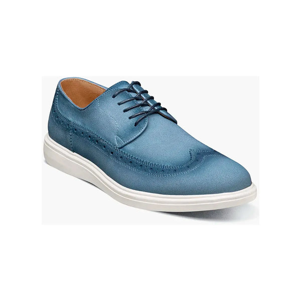 Stacy Adams Trudell Wingtip Lace Up Walking Shoes Light Blue  25691-459