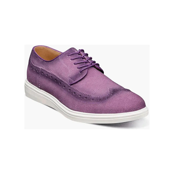 Stacy Adams Trudell Wingtip Lace Up Walking Shoes Lavender 25691-530