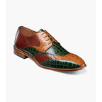 Stacy Adams Tristano Modified Bike Toe Oxford Shoes Green Multi 25694-340