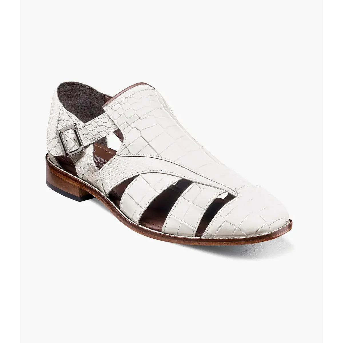 Stacy Adams Calandro City Summer Sandal  White 25695-100