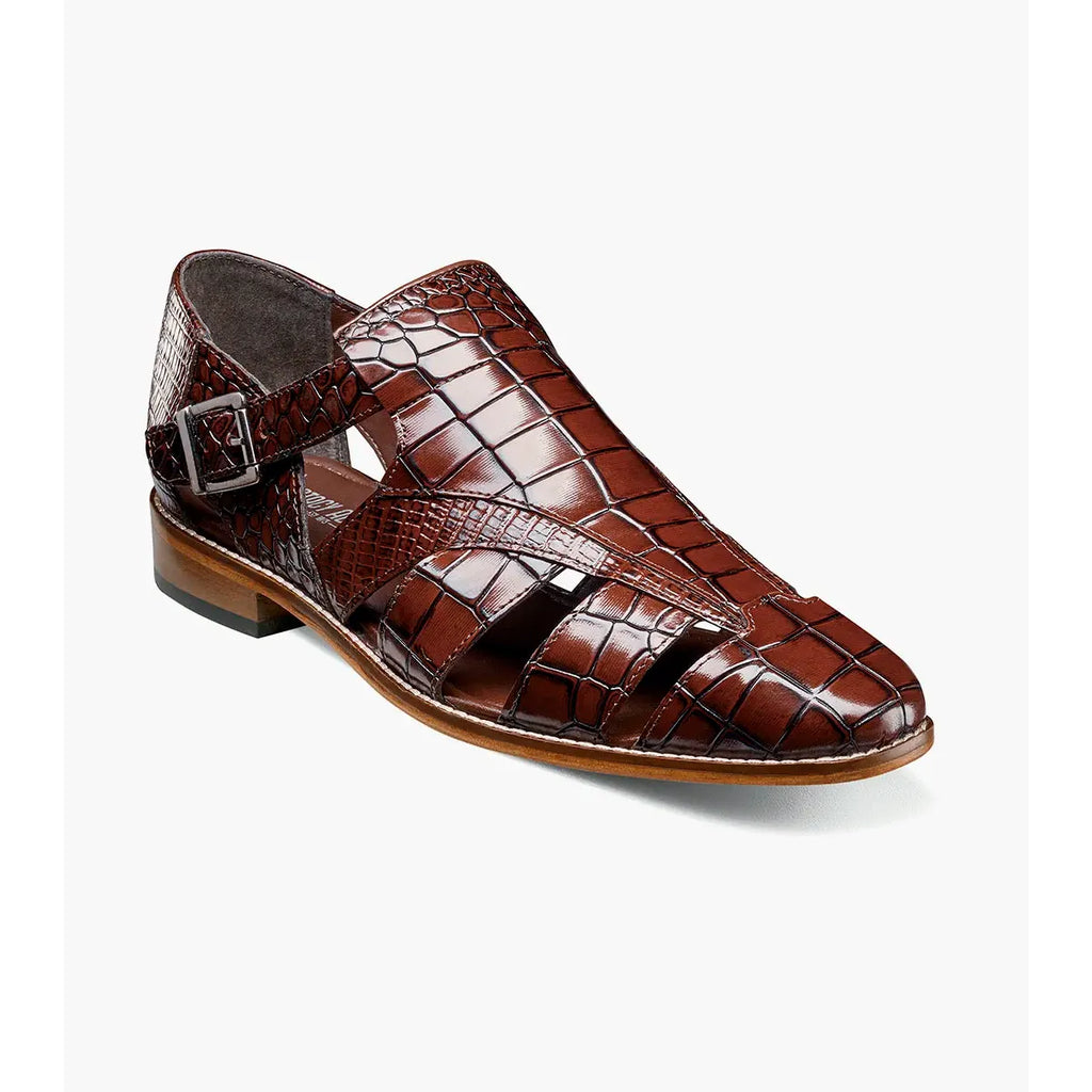 Stacy Adams Calandro City Summer Sandal Cognac 25695-221