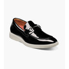 Stacy Adams Slayton Moc Toe Bit Slip On Shoes Black Patent 25710-004