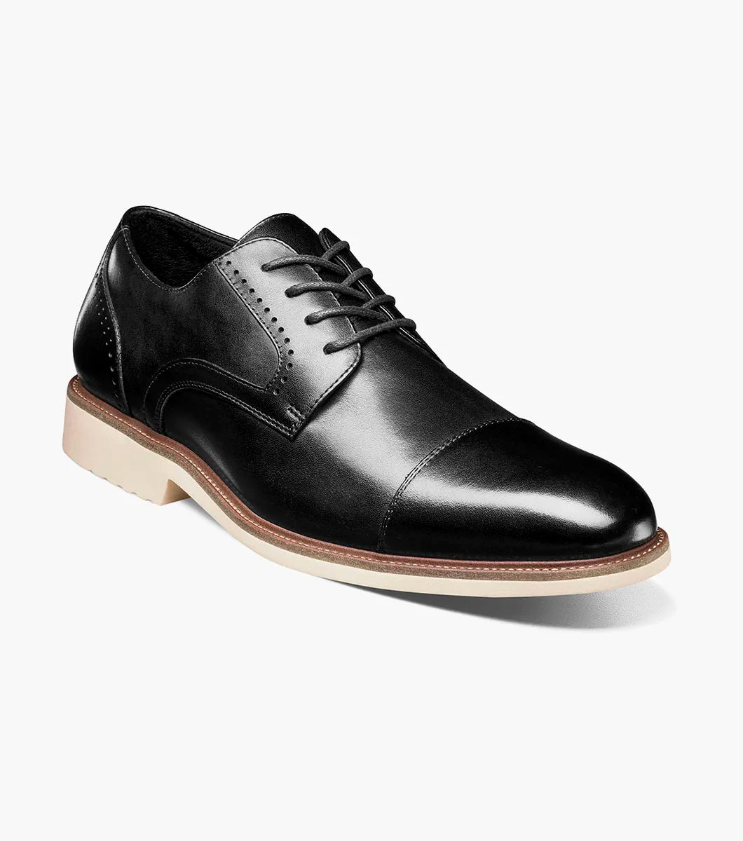Stacy Adams Wesbridge Cap Toe Oxford Shoes Leather Black 25713-001