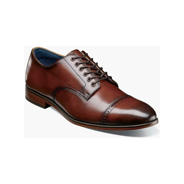 Stacy Adams William Cap Toe Oxford Leather Shoes Brown 25719-200