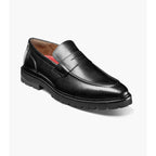 Stacy Adams Hayes Moc Toe Penny Slip On Shoes Leather Black 25735-001