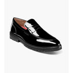 Stacy Adams Hazelton Moc Toe Penny Slip On Walking Shoes Black Patent 25736-004