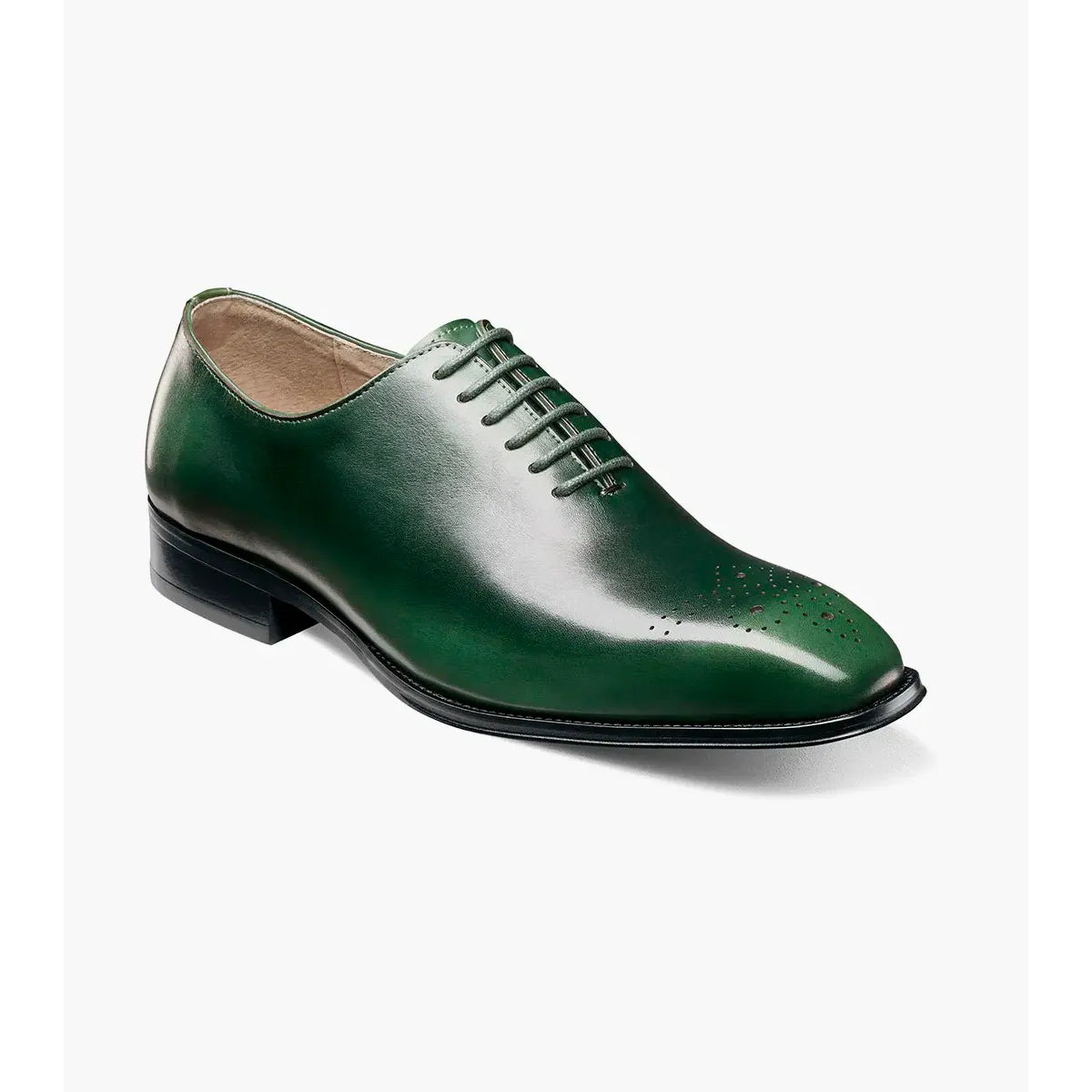 stacy adams green dress shoes Hallquist Plain Toe Oxford Leather 25742-300 Wingtip oxford