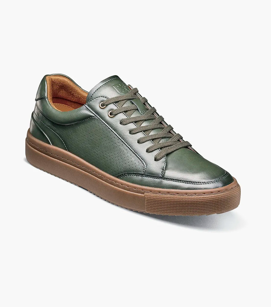 Stacy Adams Dorian Moc Toe Lace-Up Sneaker Green 25749-300