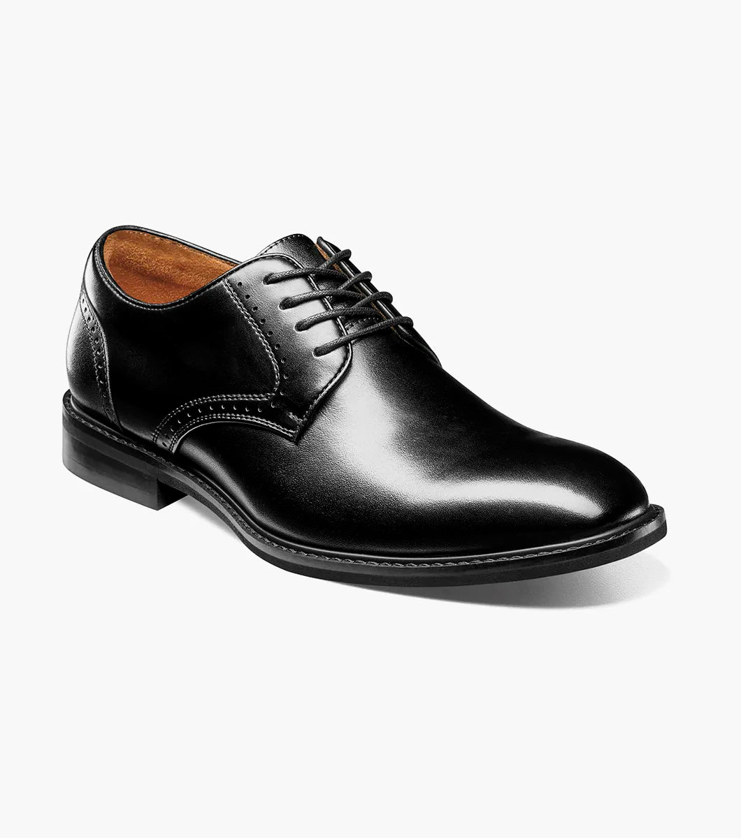 Stacy Adams Benson Plain Toe Oxford Shoes Leather Black 25751-001