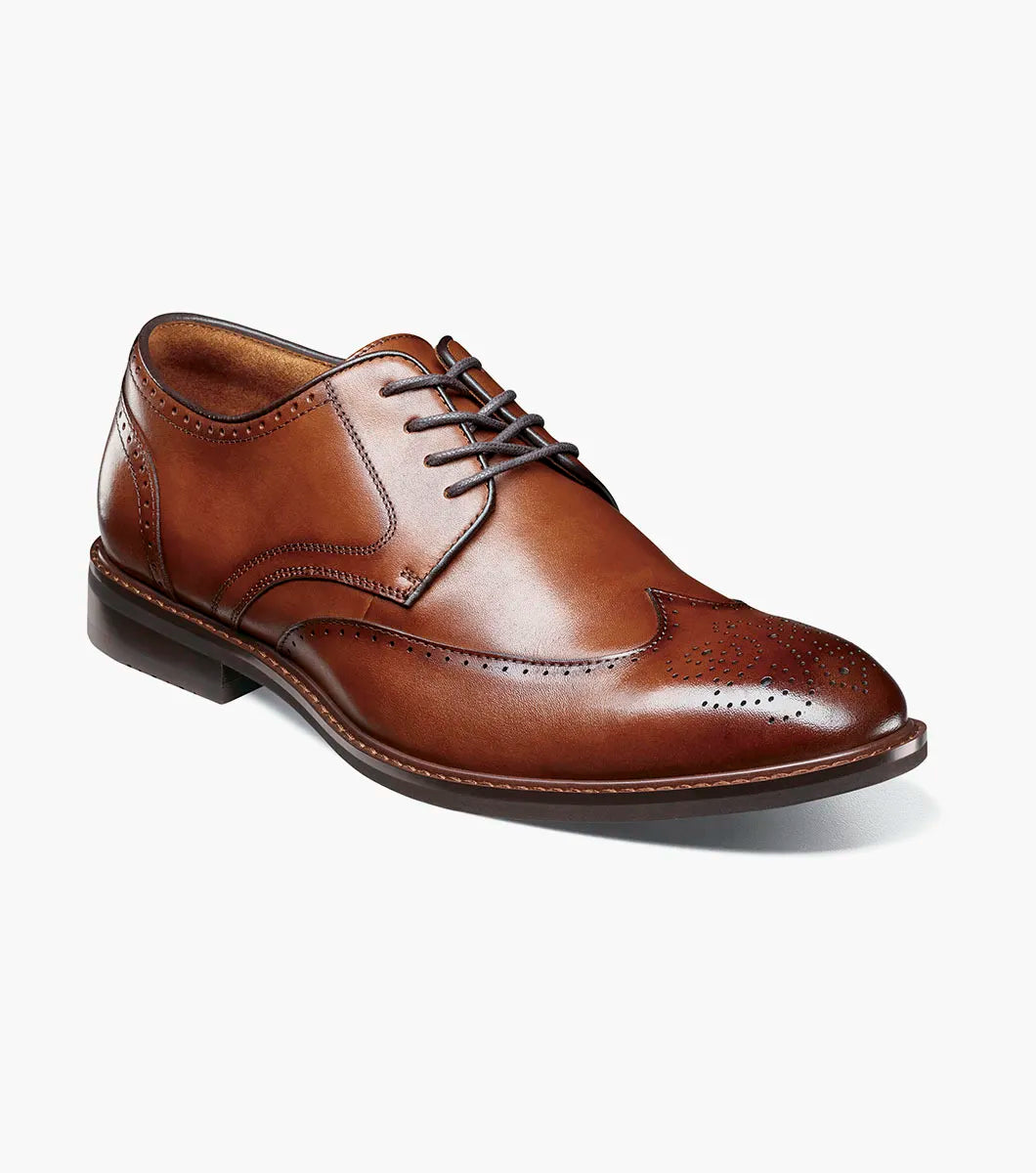 Stacy Adams Bennett Wingtip Oxford Classic Shoes Brandy 25752-226