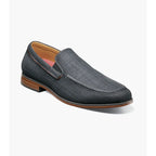 Stacy Adams Ridgely Moc Toe Slip On Casual Shoes Charcoal 25758-013