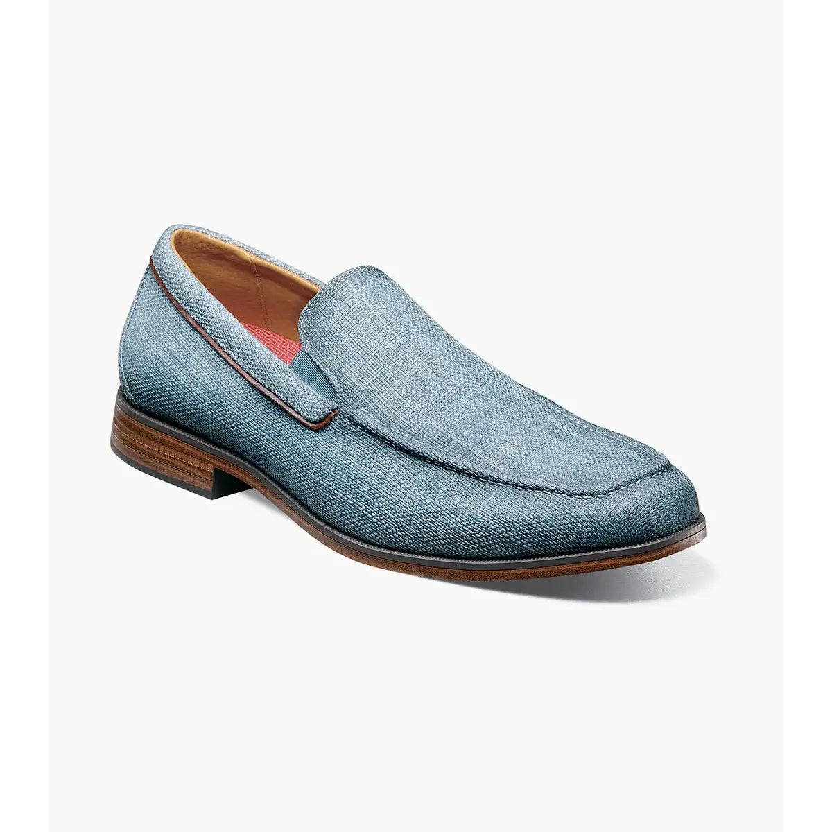 Stacy Adams Ridgely Moc Toe Slip On Casual Shoes Navy 25758-410