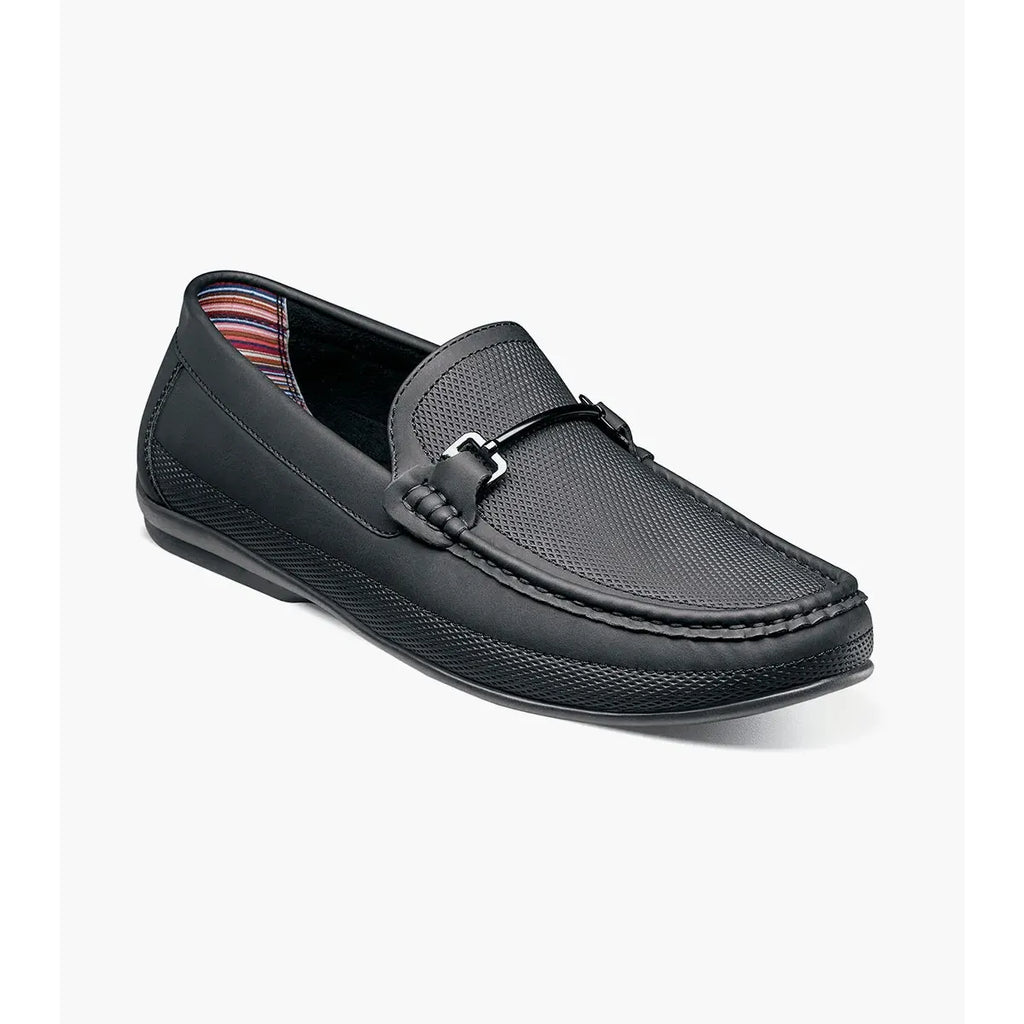 Stacy Adams Colton Moc Toe Bit Slip On Shoes Black 25760-001