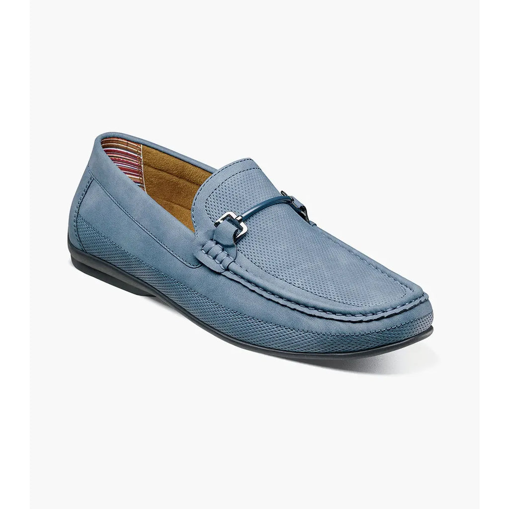 Stacy Adams Colton Moc Toe Bit Slip On Shoes Navy 25760-410