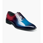 Stacy Adams Shaffer Plain Toe Oxford Shoes Calf Leather Navy Multi 25763-492