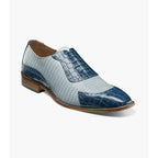 Stacy Adams Tarango Modified Cap Toe Oxford Shoes Dark Blue Multi 25770-469